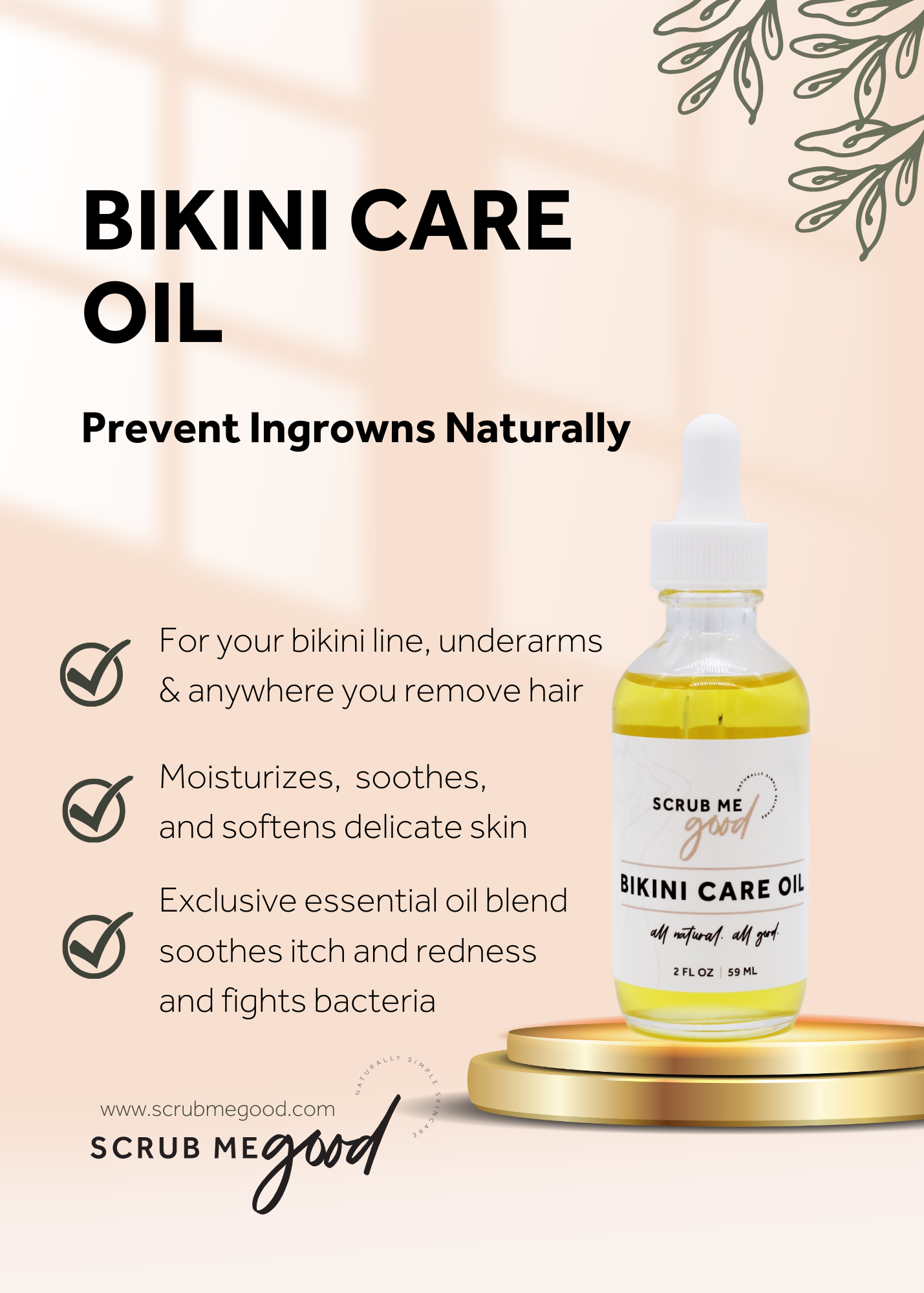 Bikini Care Marketing Sign (5x7)