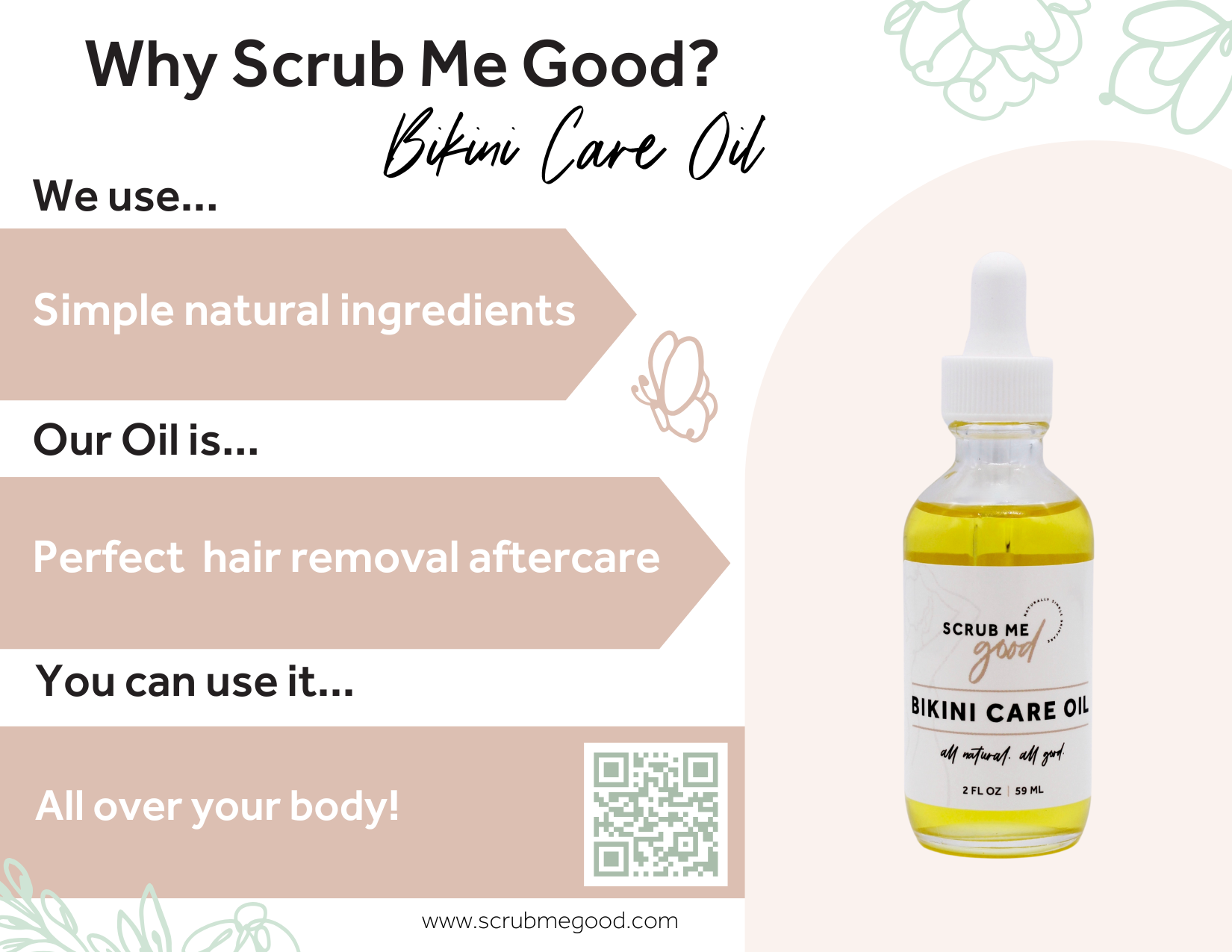 Bikini Care Oil care card back