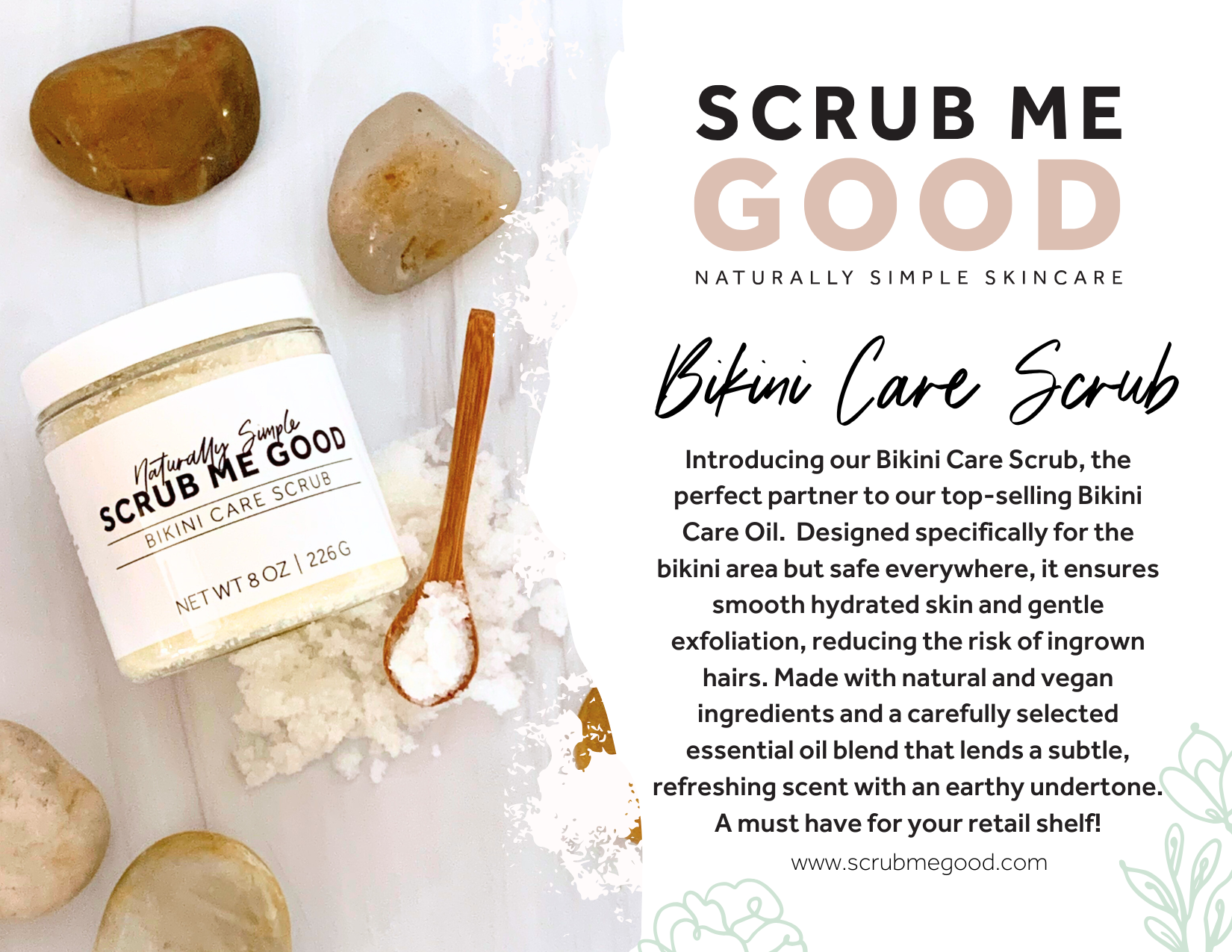 Bikini Care Scrub care card front