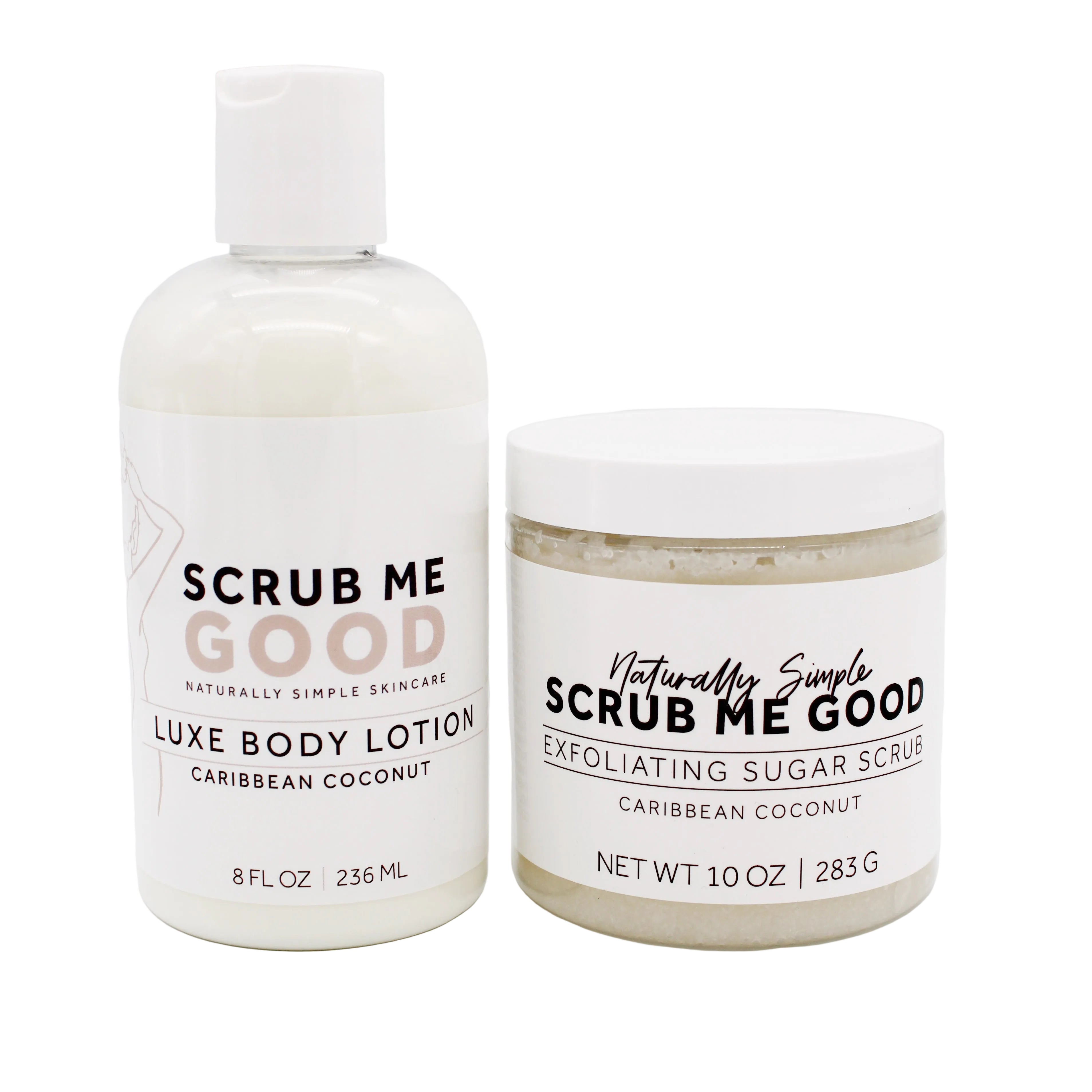 Caribbean Coconut Body Scrub and Lotion Bundle