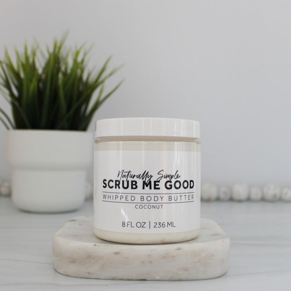 Ultra-moisturizing coconut body butter for soft, smooth skin