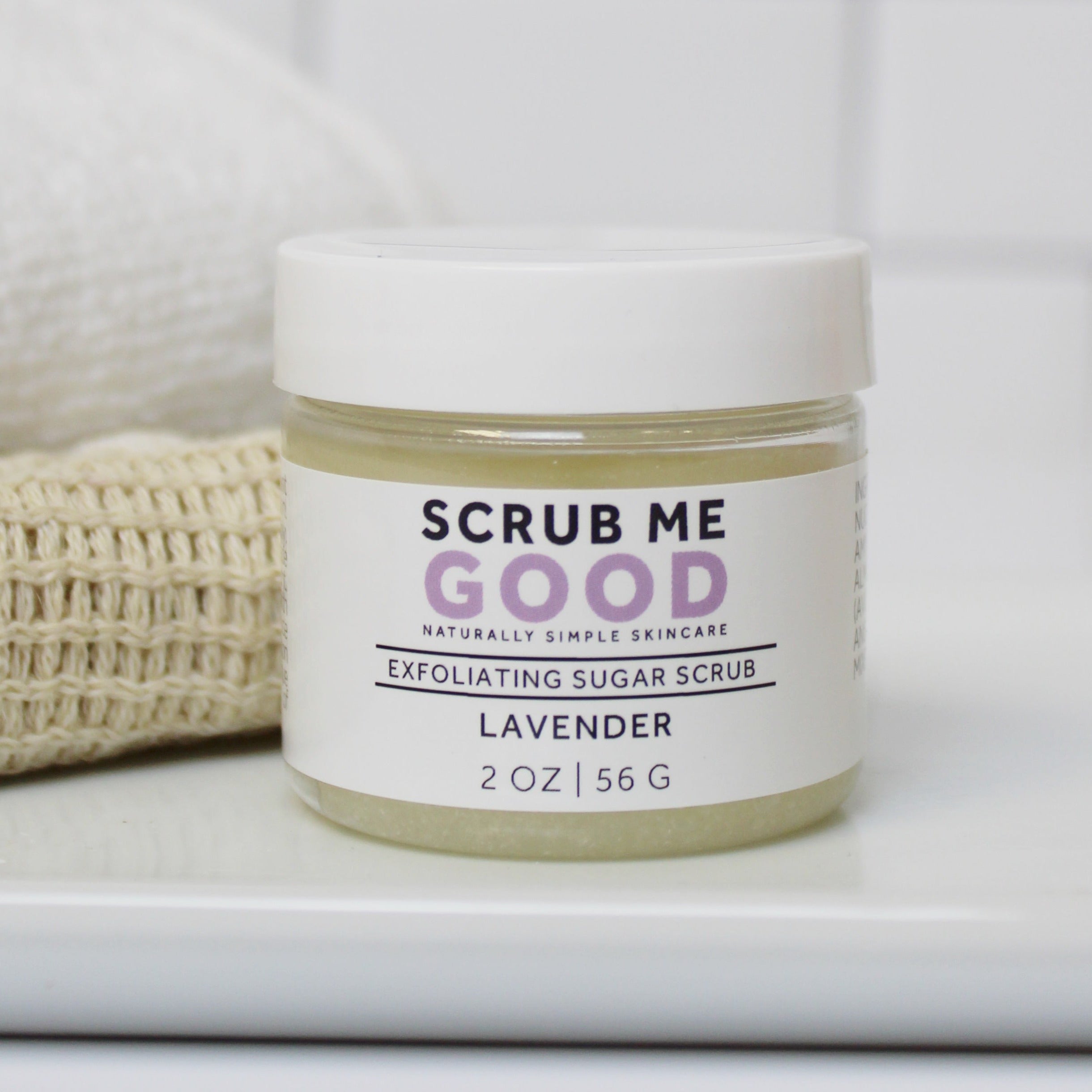 Lavender essential oil sugar scrub for spa-like experience