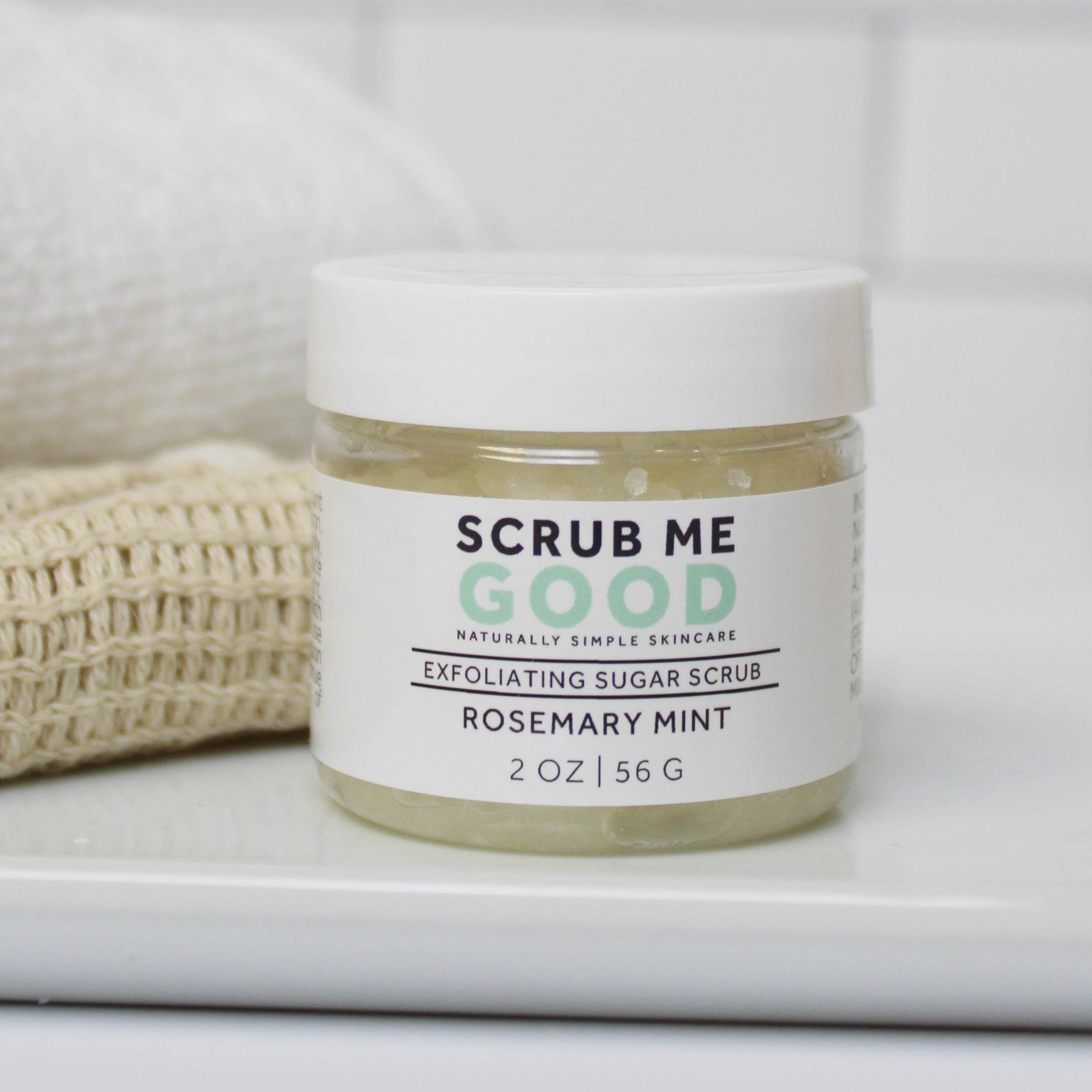 Invigorating rosemary mint scrub for smooth skin