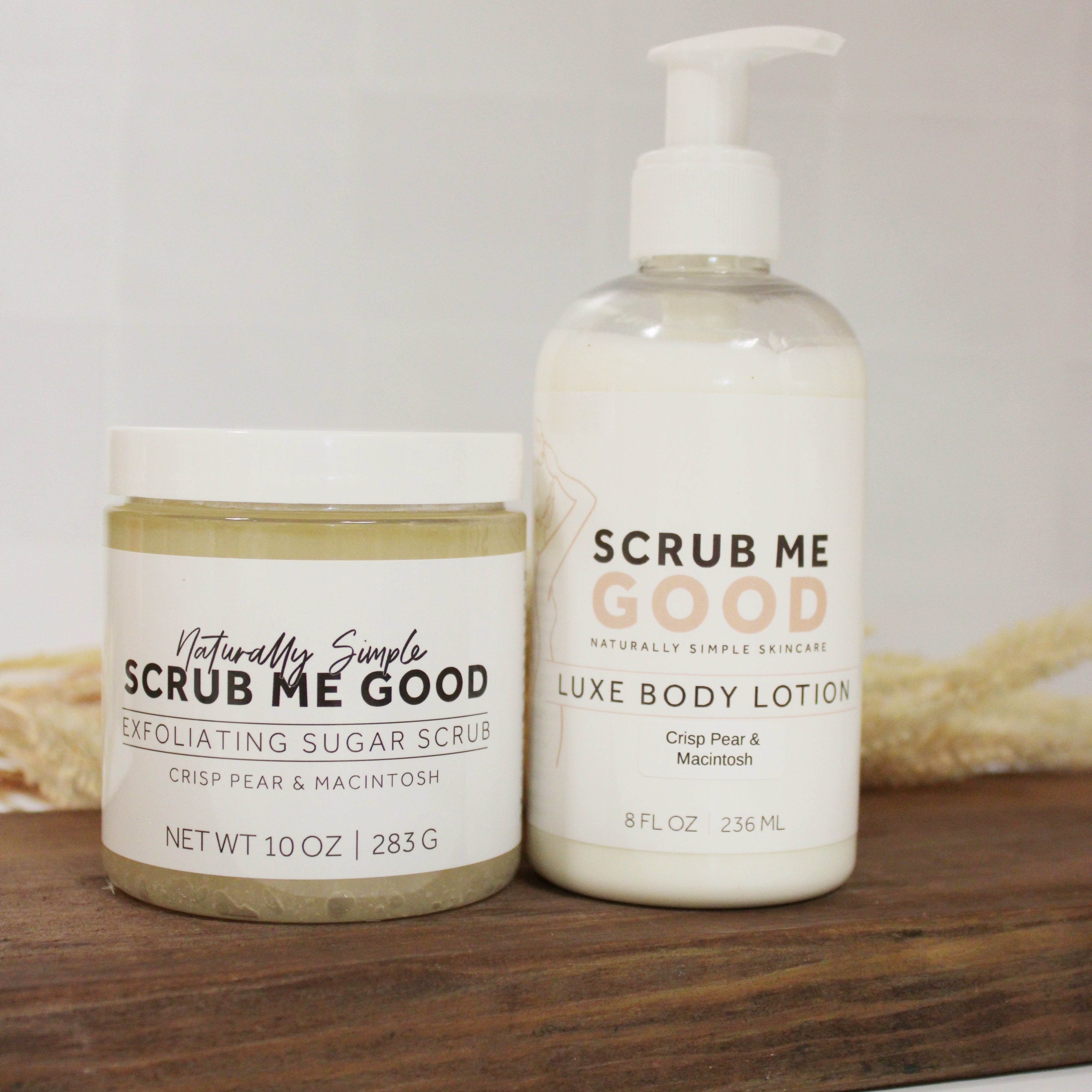 Luxe Body Lotion with seasonal pear and apple scent