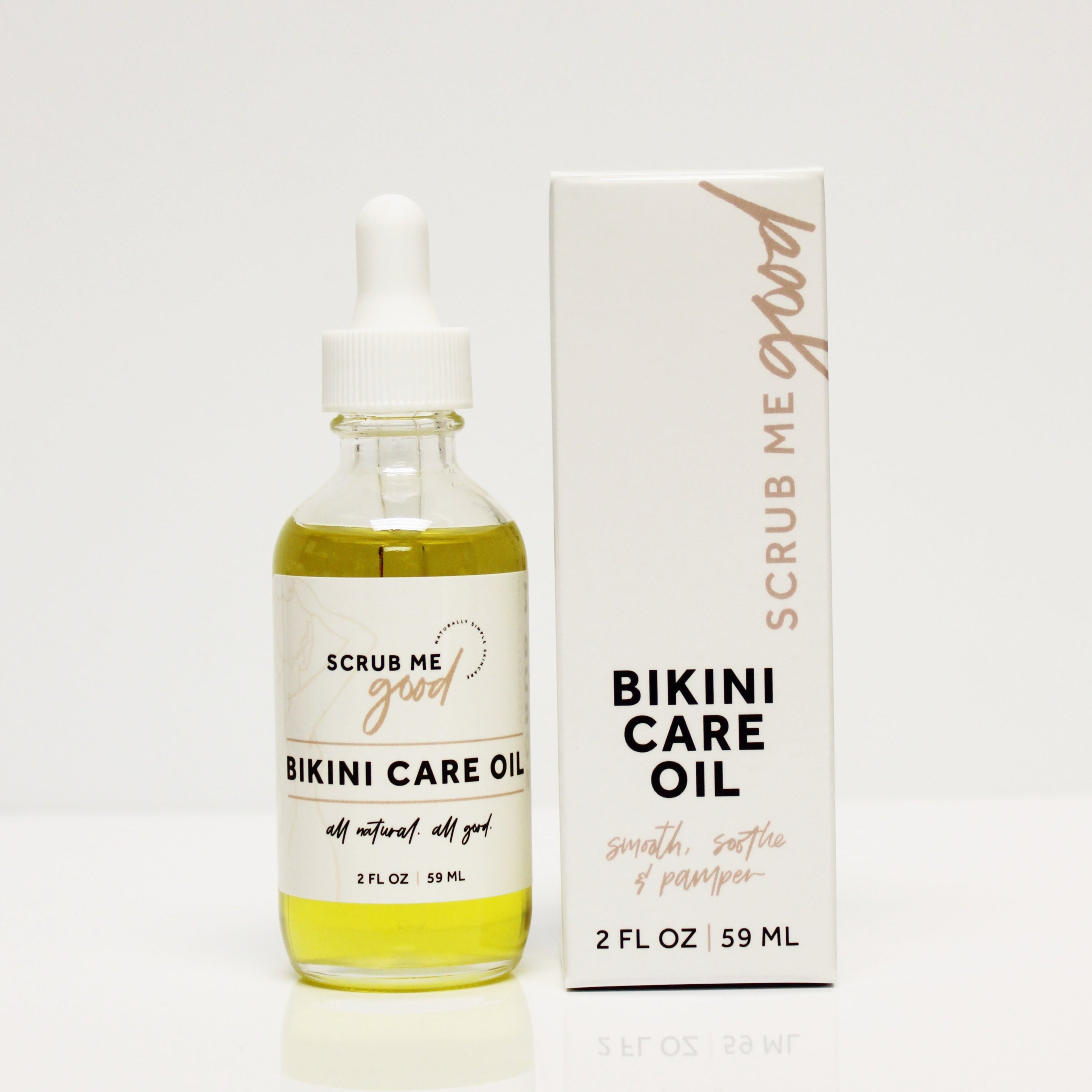 Bikini Care Oil for ingrown hair prevention by Scrub Me Good