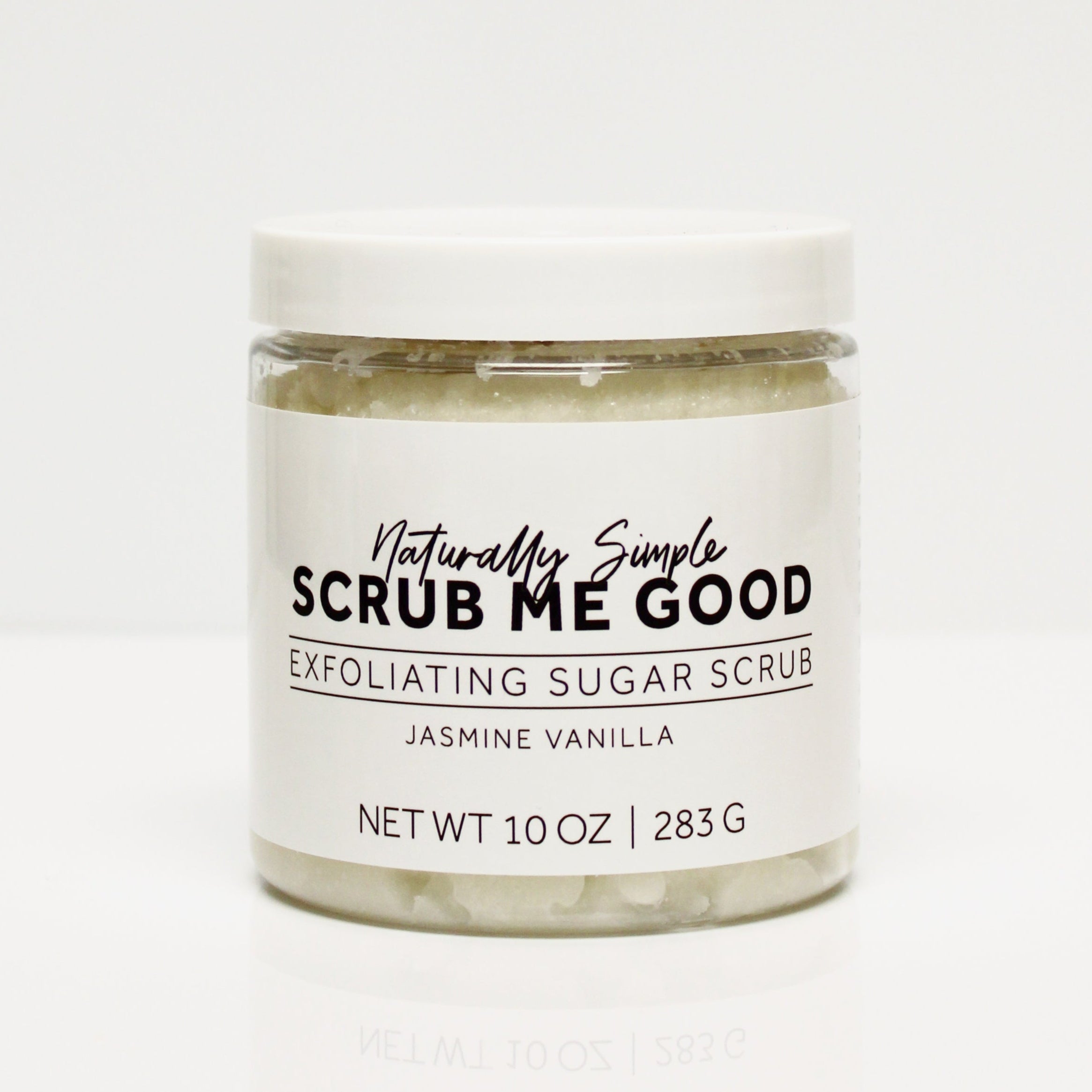 Moisturizing sugar scrub with gentle floral fragrance
