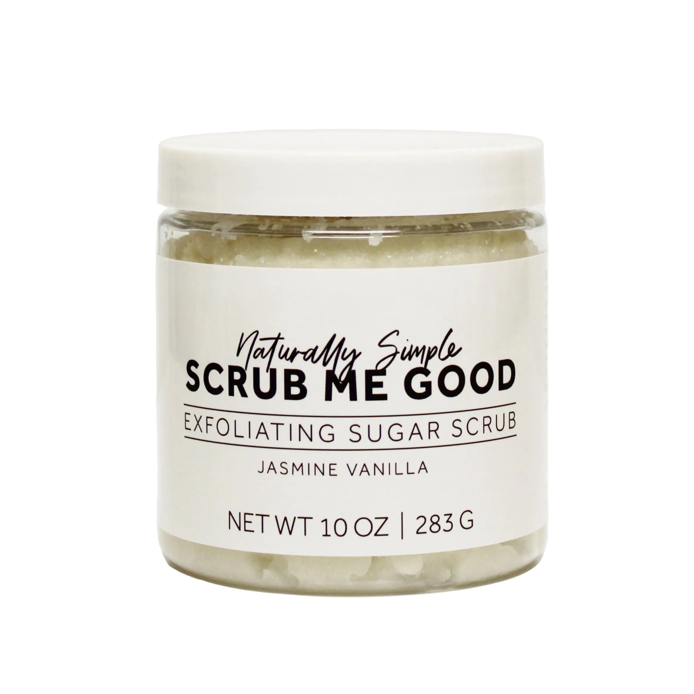Moisturizing sugar scrub with gentle floral fragrance