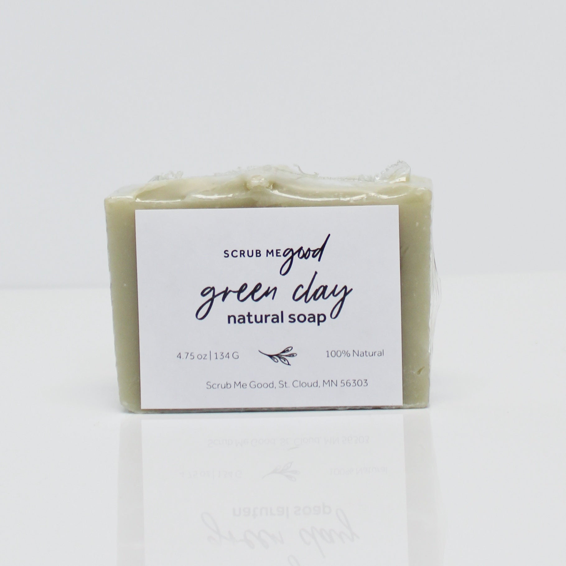 Green Clay Soap Bar by Scrub Me Good for sensitive skin