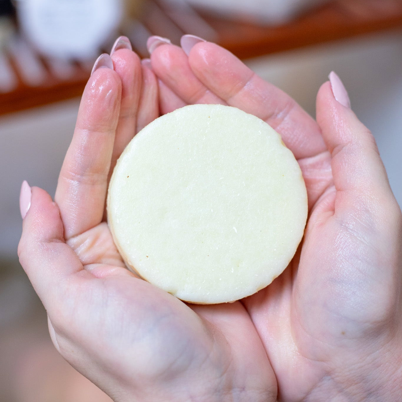 Close-up of Scrub Me Good Sugar Scrub Bar texture