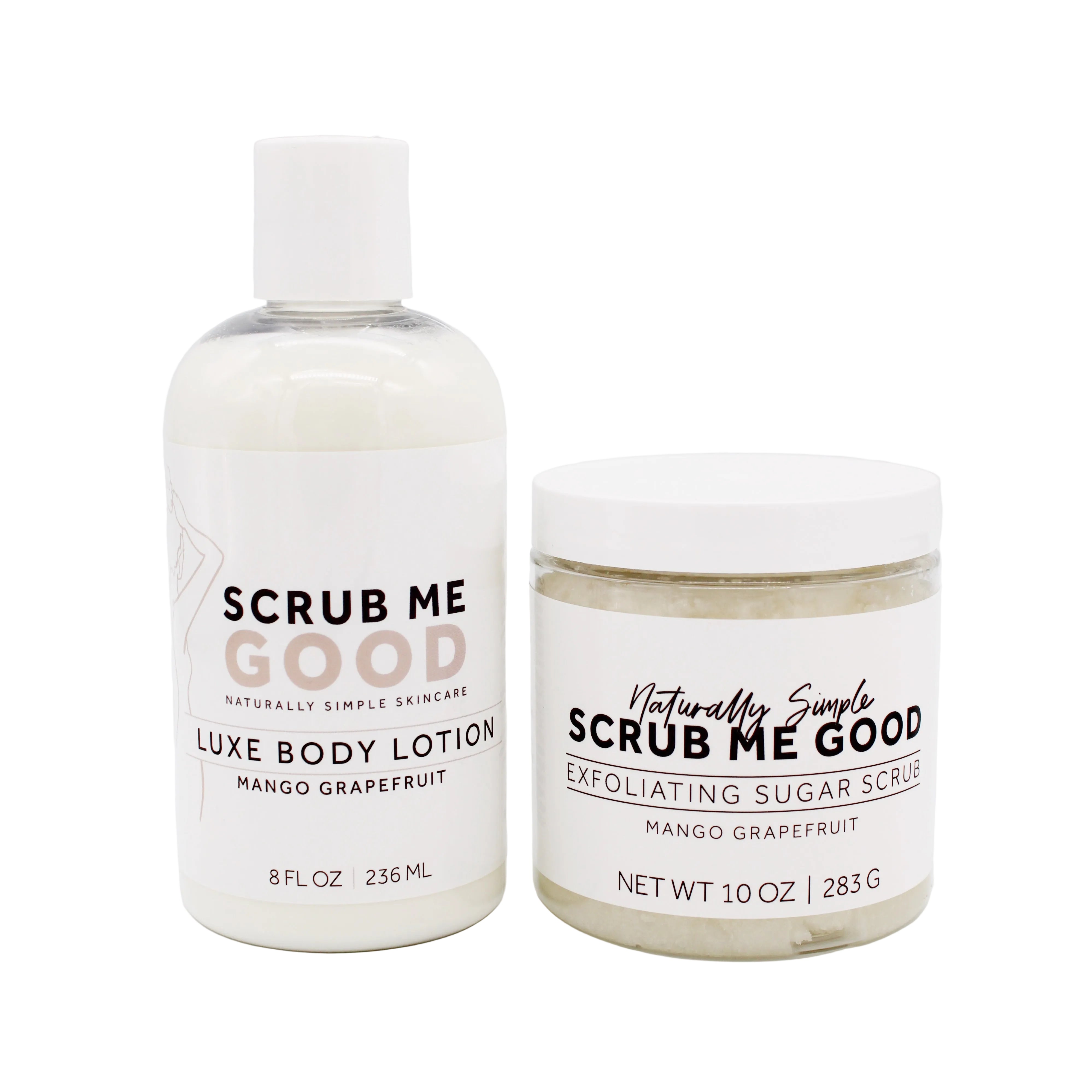 Mango Grapefruit Body Scrub and Lotion Bundle