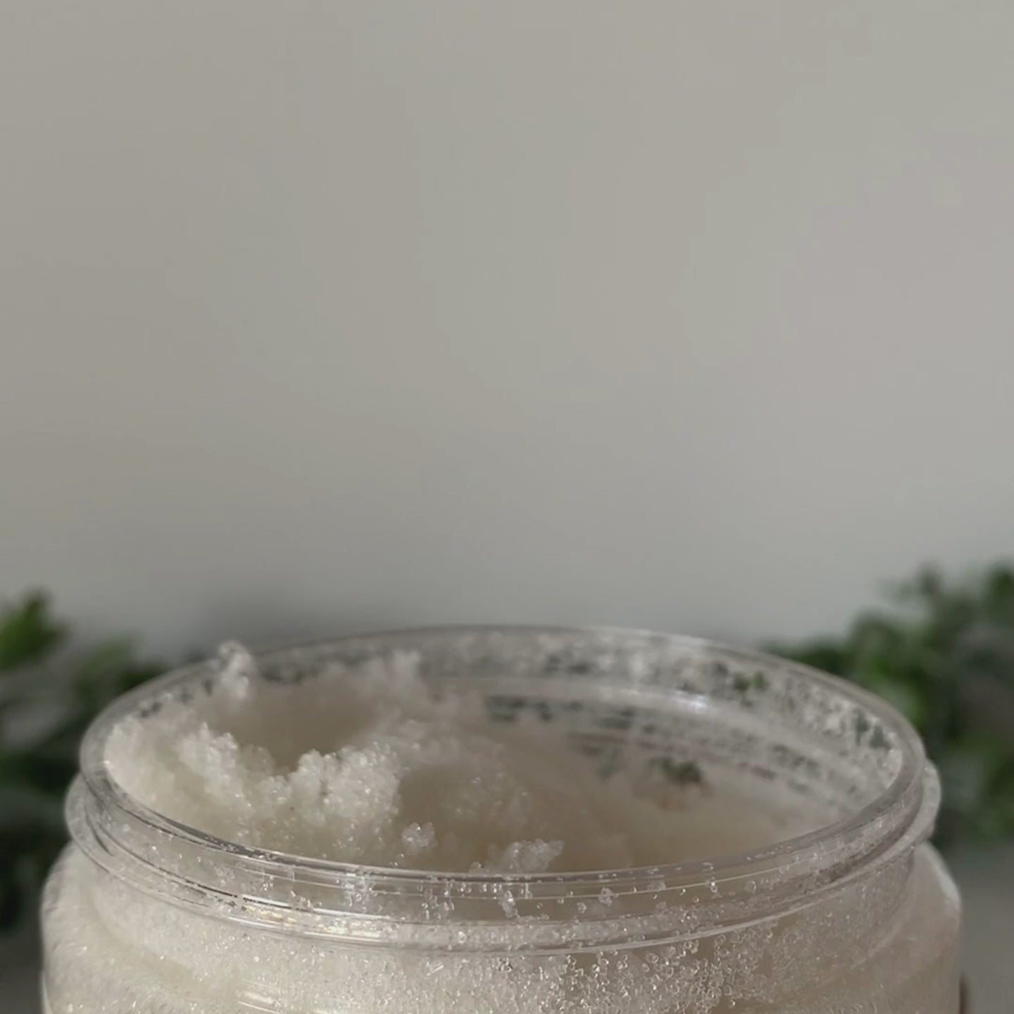 Close-up of Bikini Care Scrub texture for gentle exfoliation