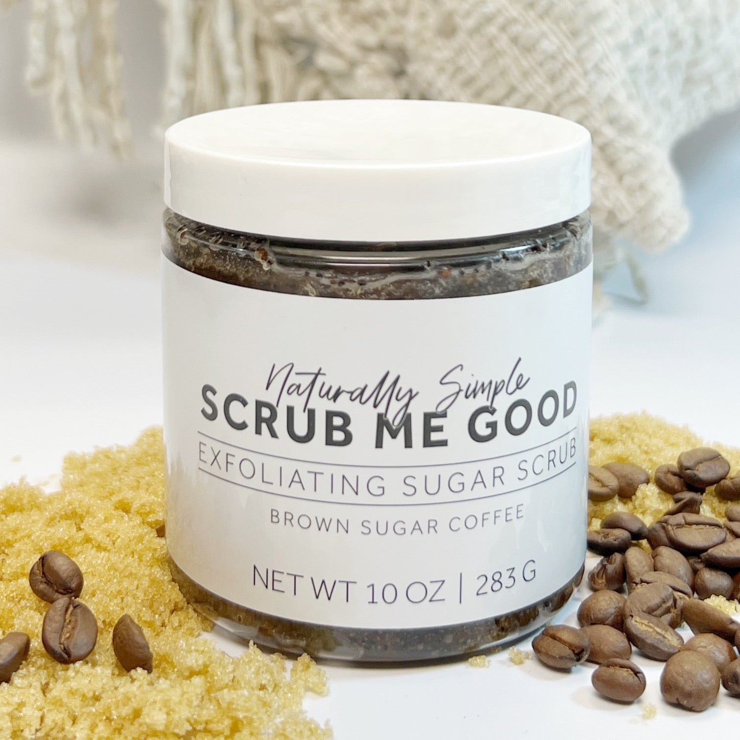 Coffee sugar scrub for smooth, glowing skin