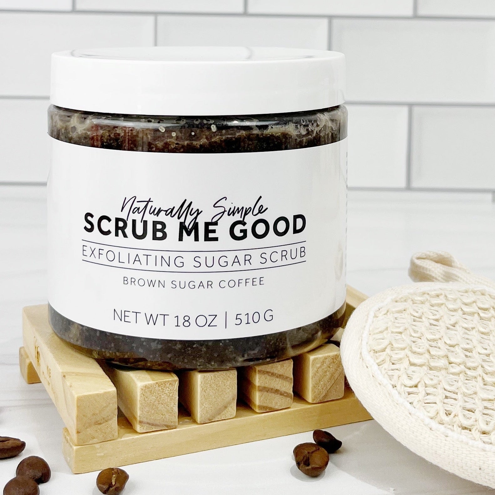 Brown Sugar Coffee exfoliating sugar scrub 18 oz scrub me good
