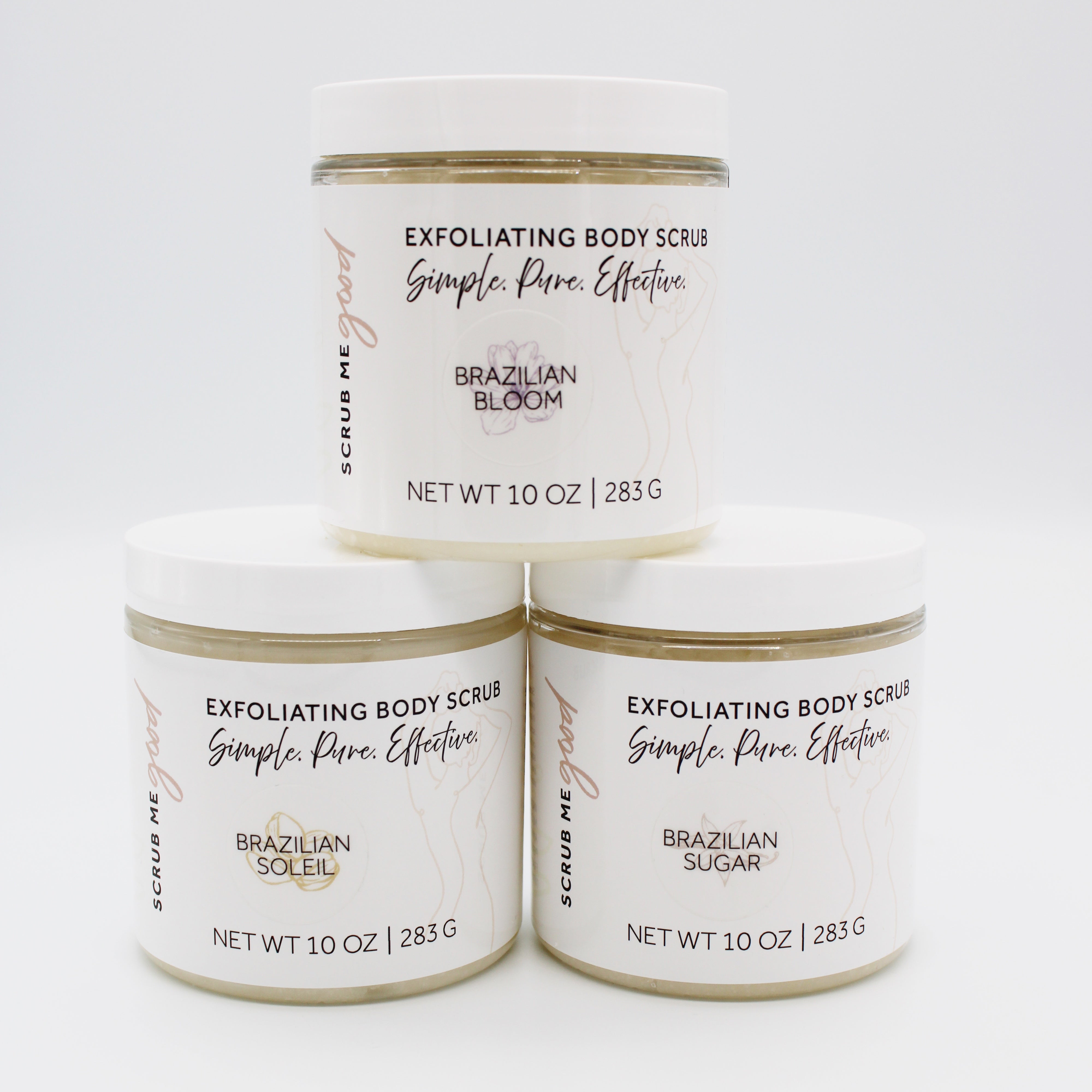 Brazilian Exfoliating body scrub Trio