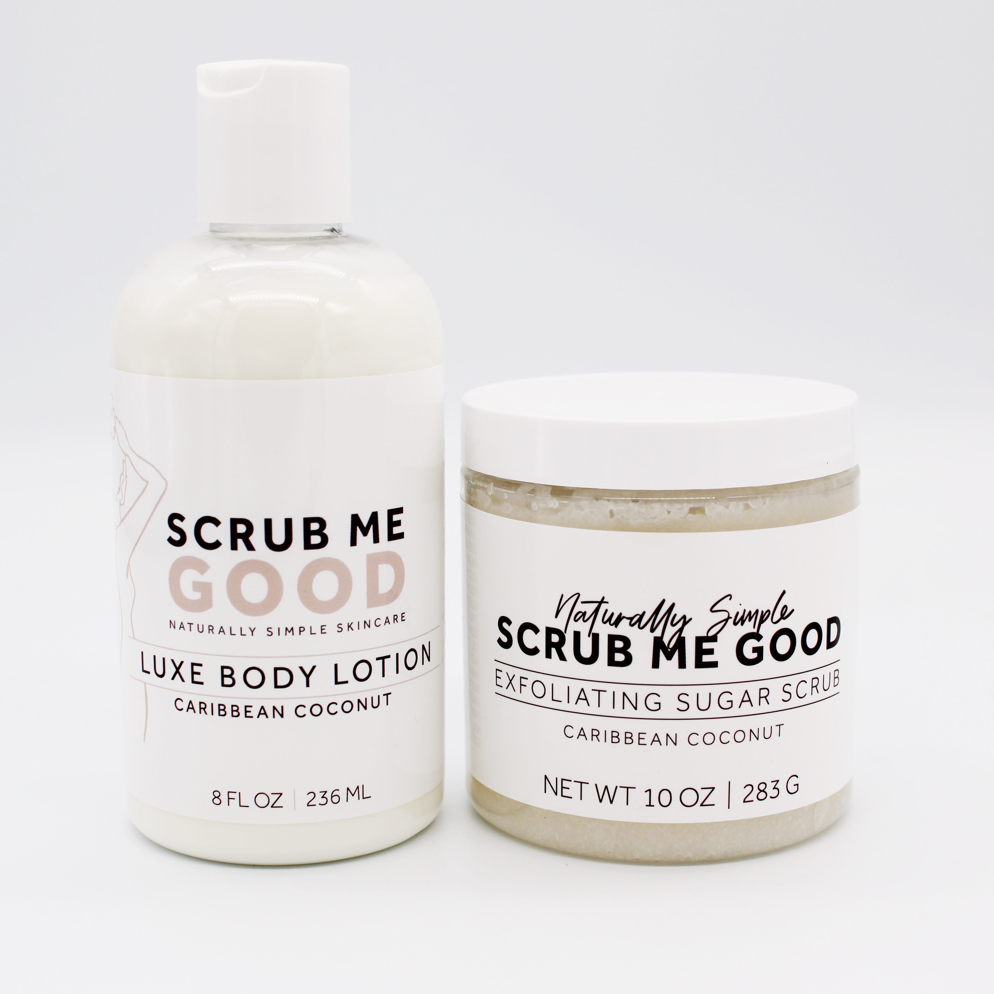 Caribbean Coconut Body Scrub and Lotion Bundle