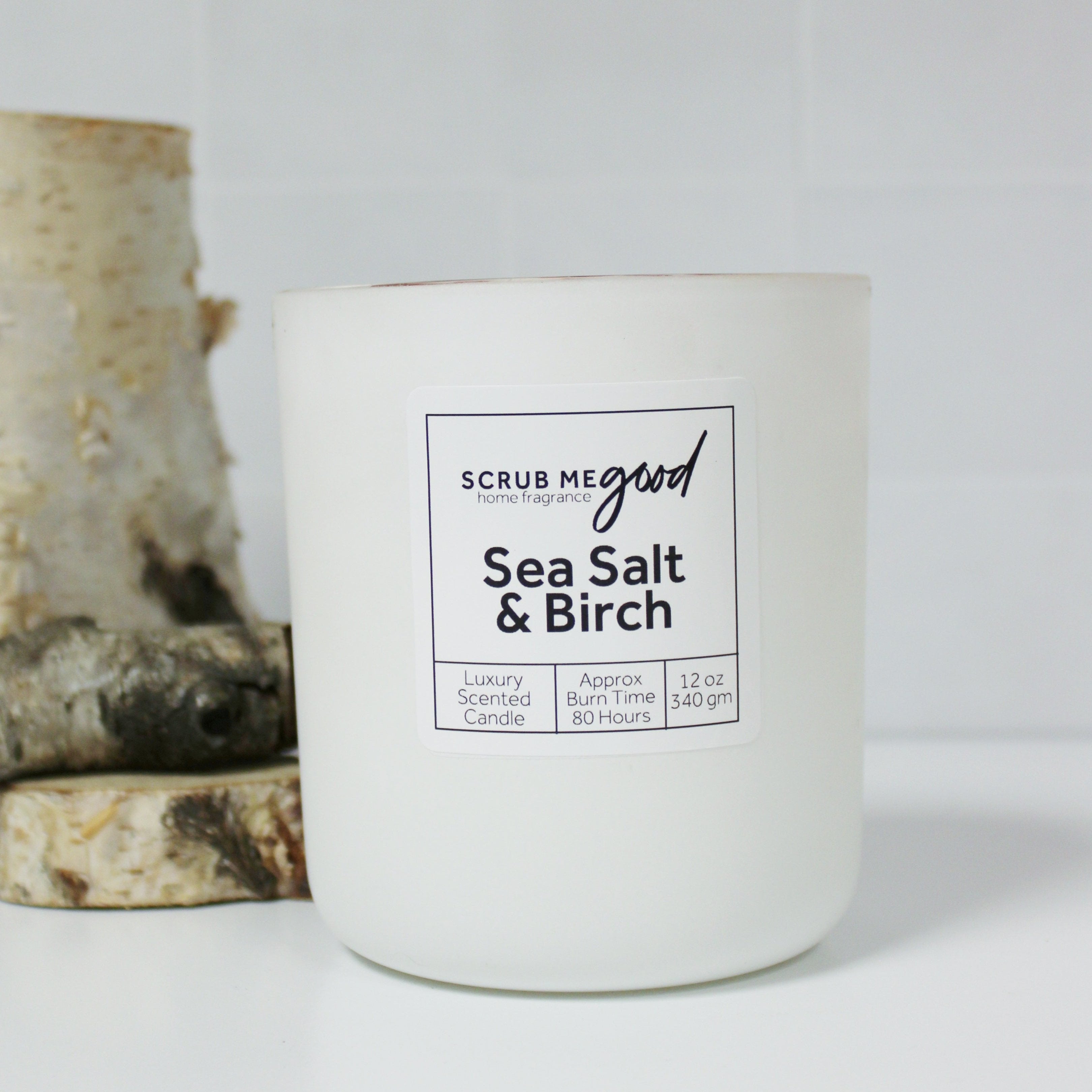 Sea Salt + Birch Scented Candle