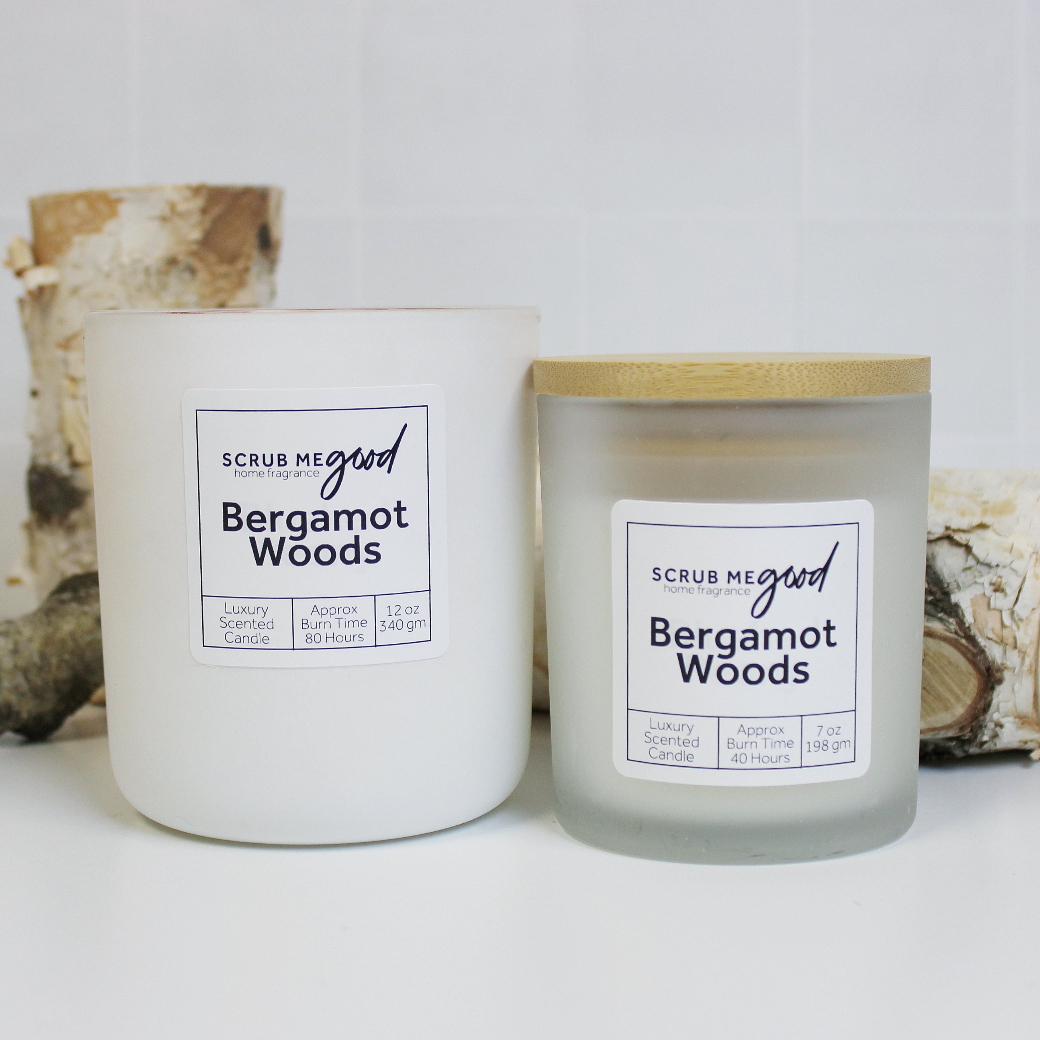 Bergamot Woods Scented Candle