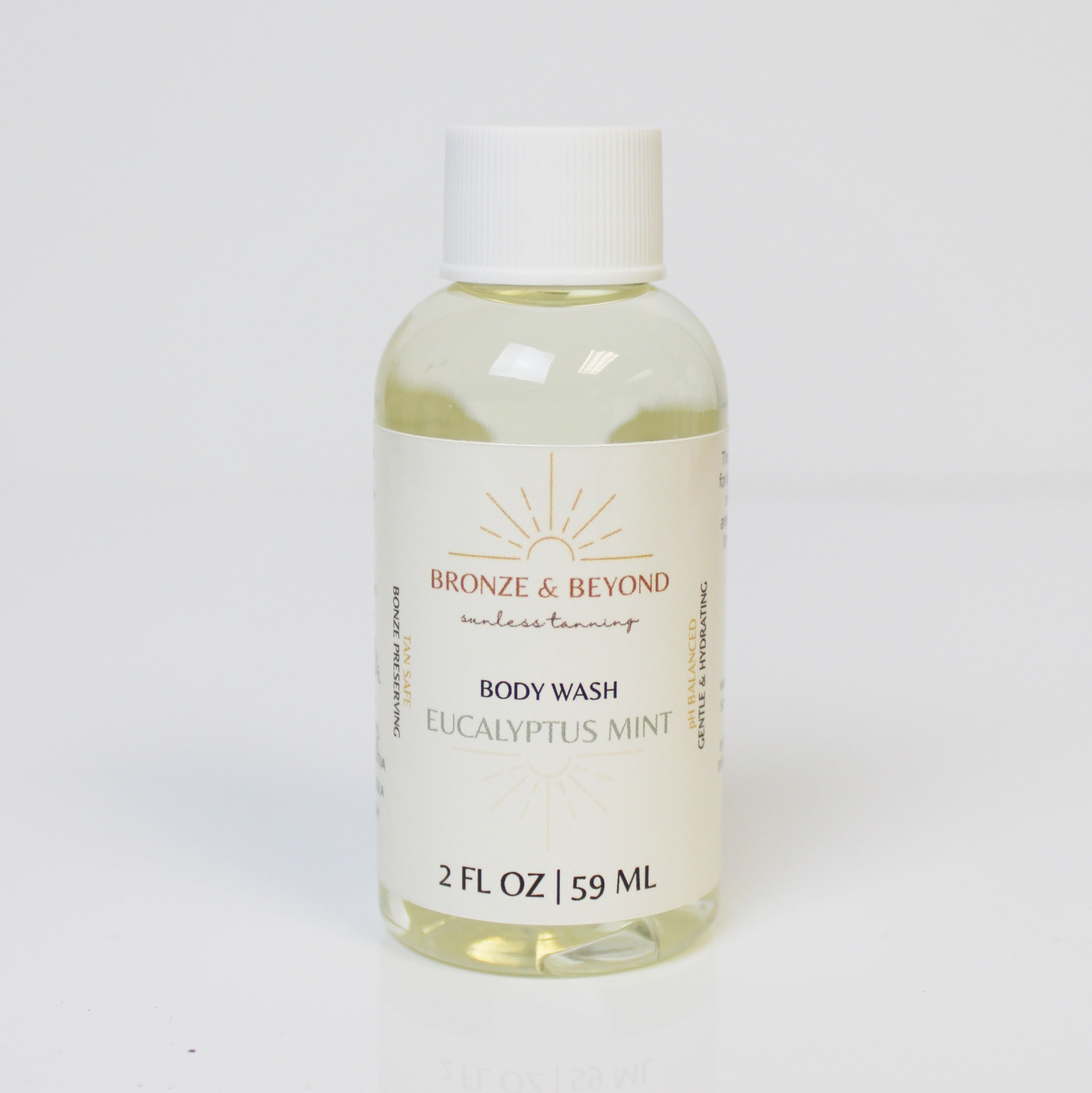 Bronze & Beyond Eucalyptus Mint Body Wash 2 oz Travel Size