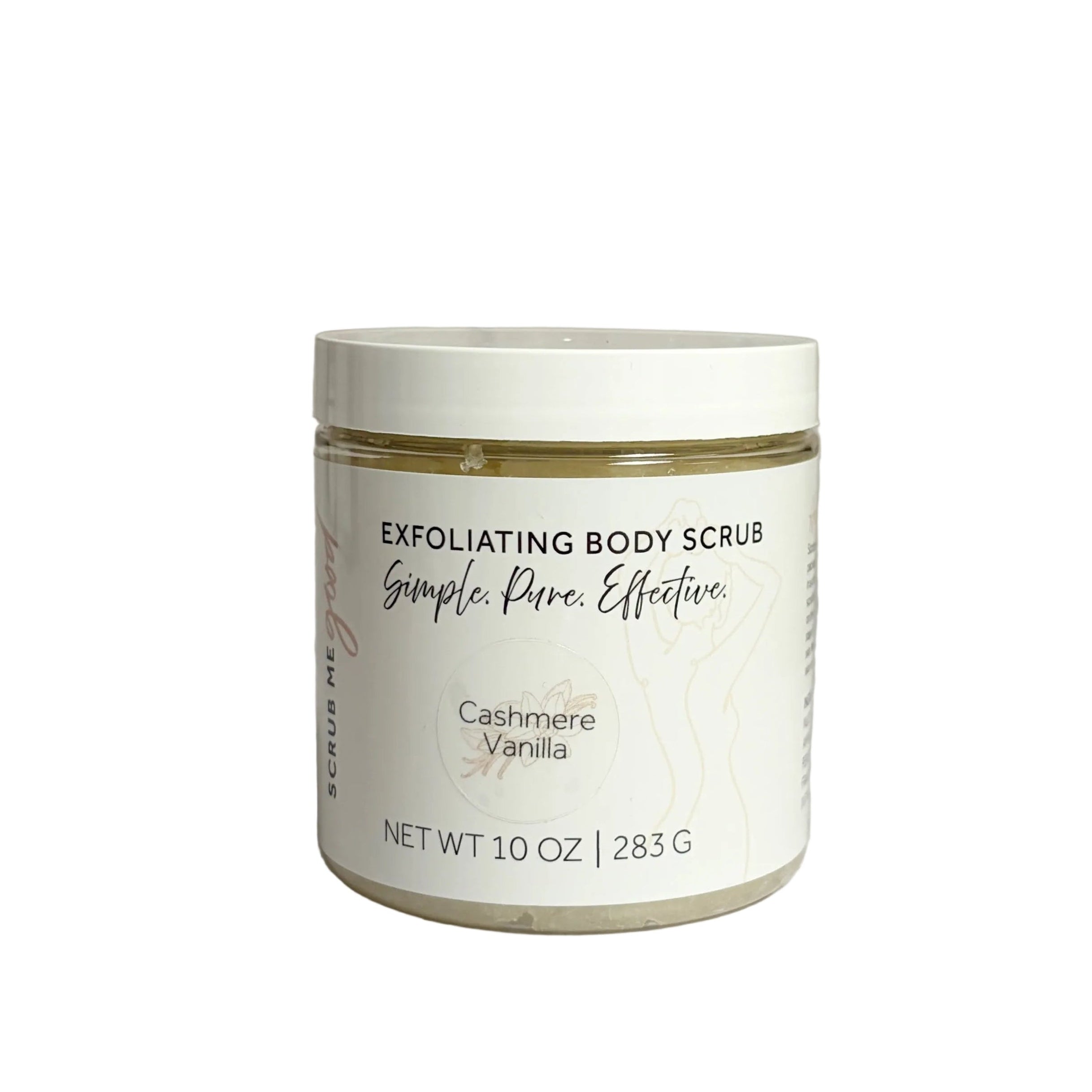 10 oz jar of Cashmere Vanilla Exfoliating Body scrub