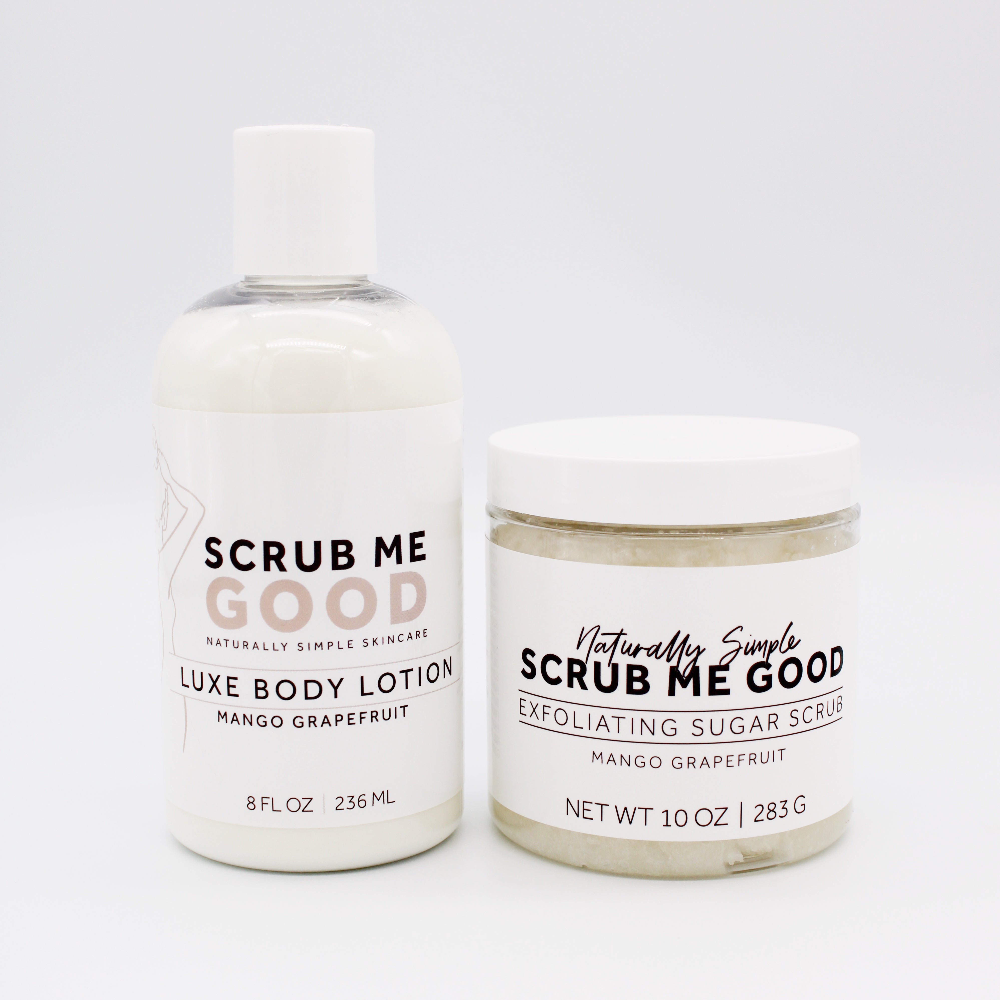 Mango Grapefruit Body Scrub and Lotion Bundle