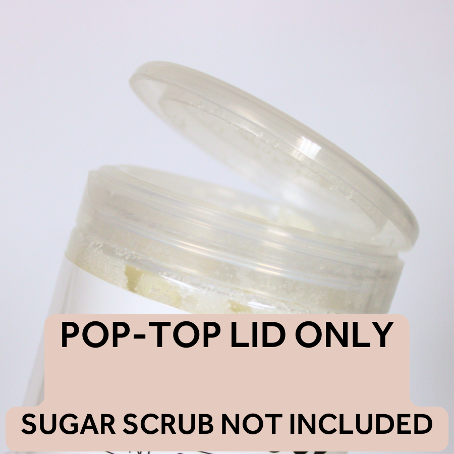 Pop-Open Exfoliating Sugar Scrub lid