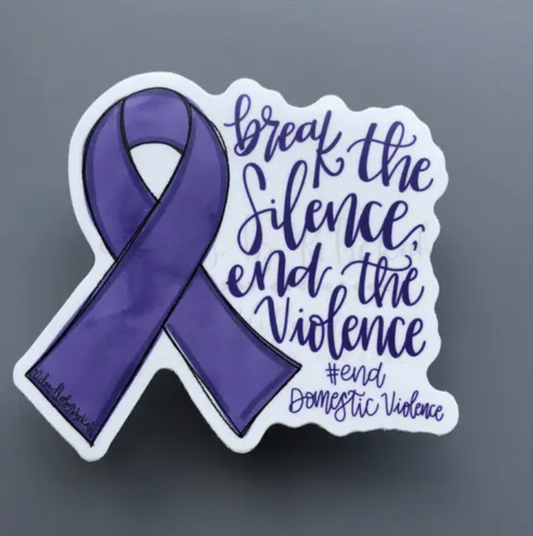 Domestic Violence Awareness Donation & Sticker