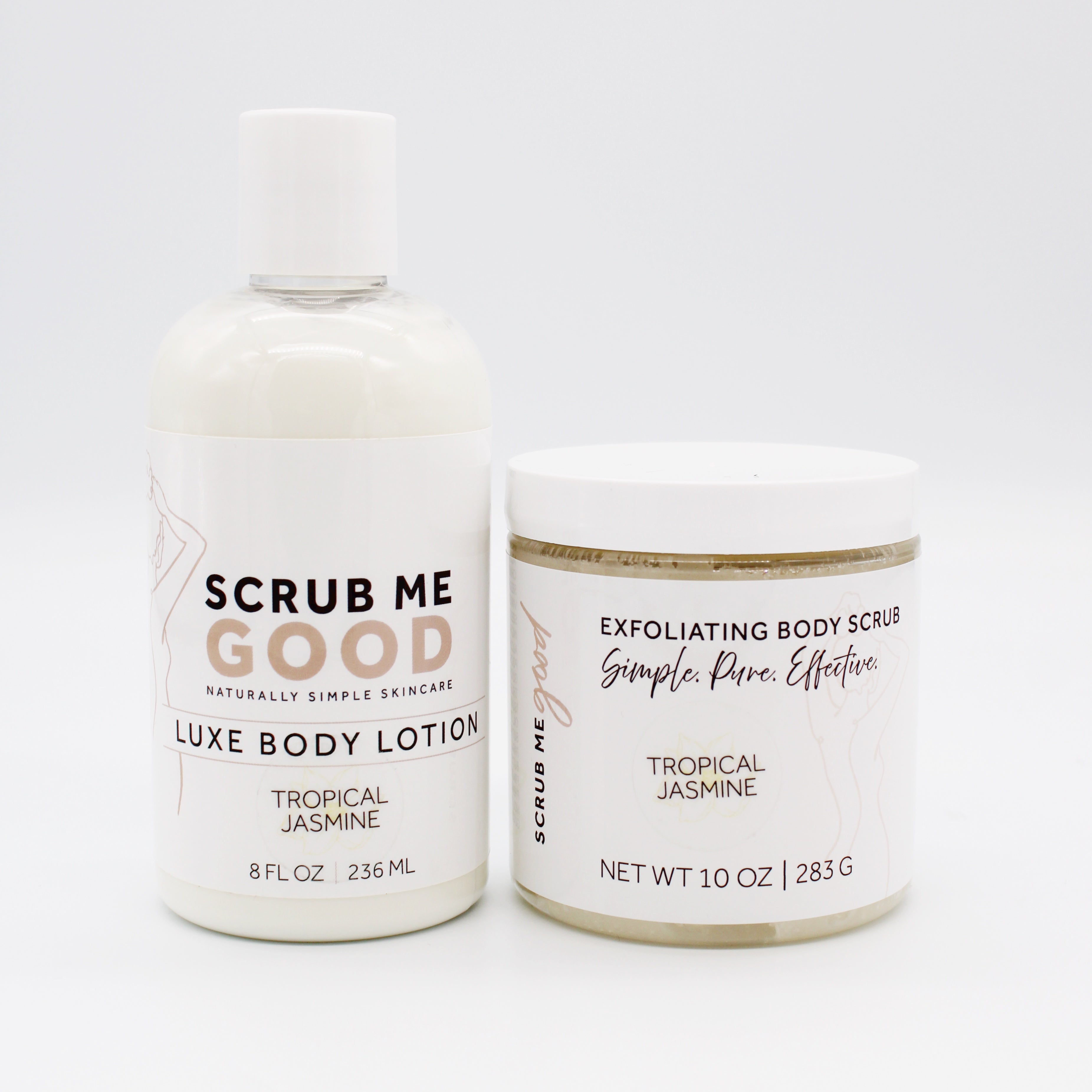 Tropical Jasmine Scrub Me Good Lotion and Scrub Bundle