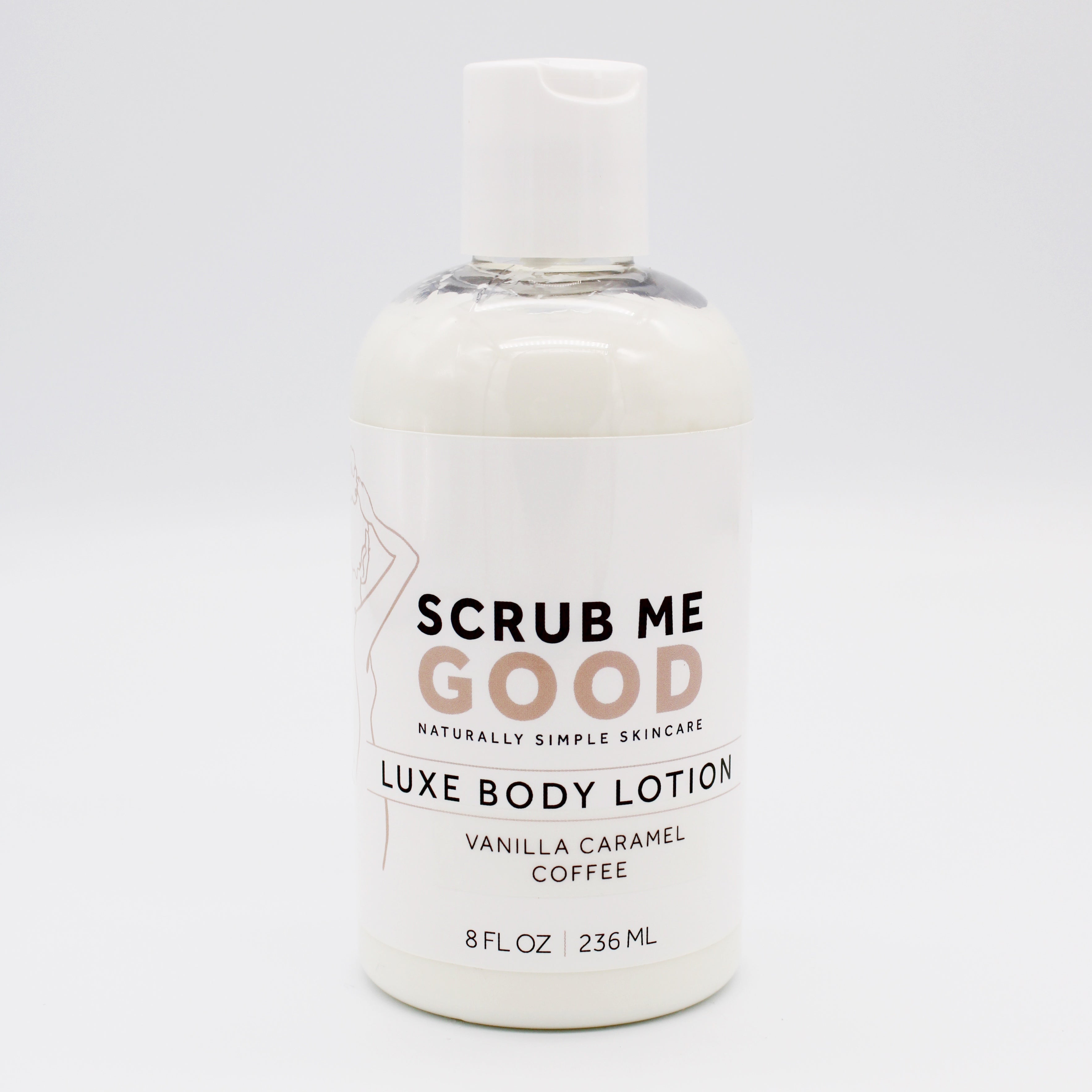Scrub Me Good Luxe Body Lotion in scent Vanilla Caramel Coffee