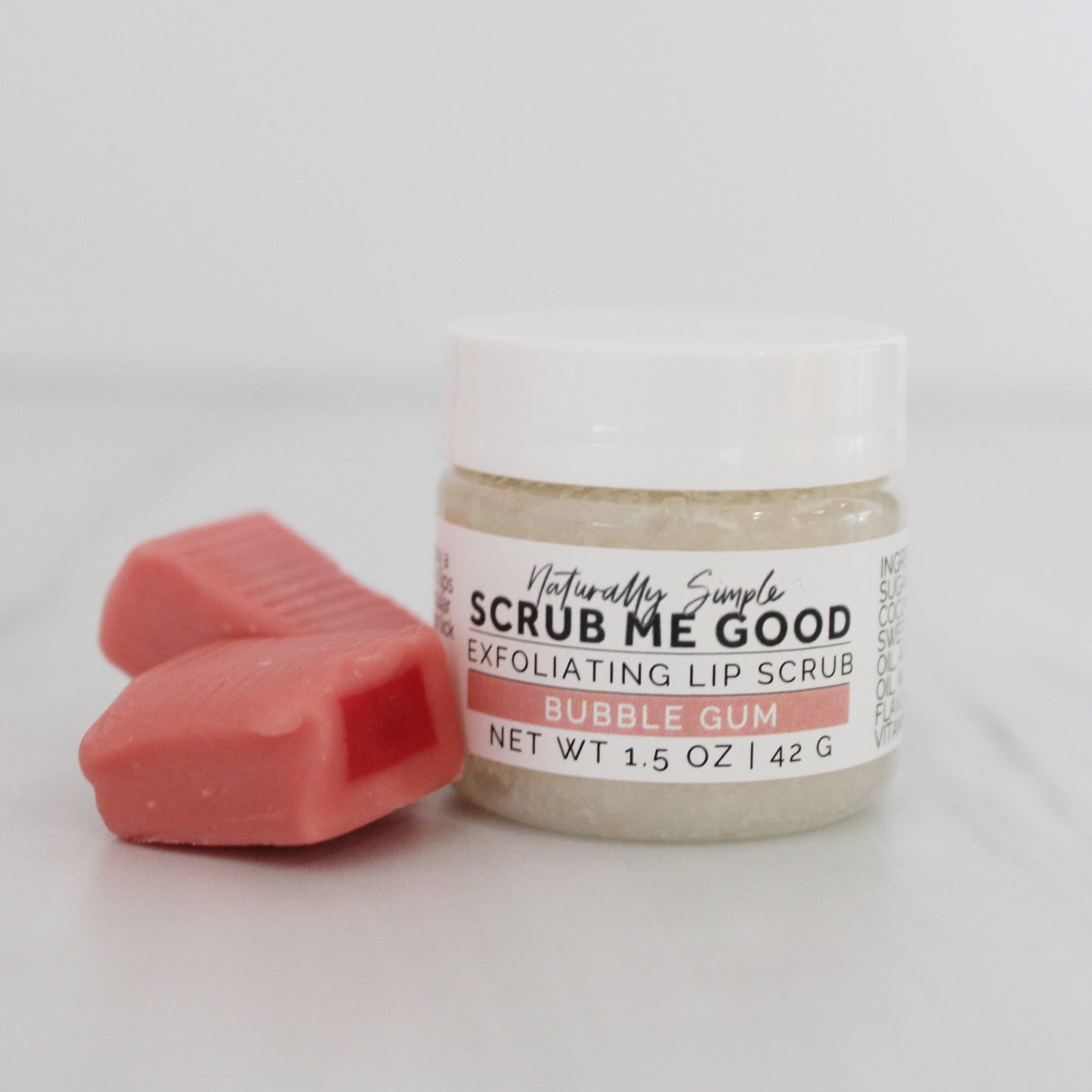 bubble gum lip scrub