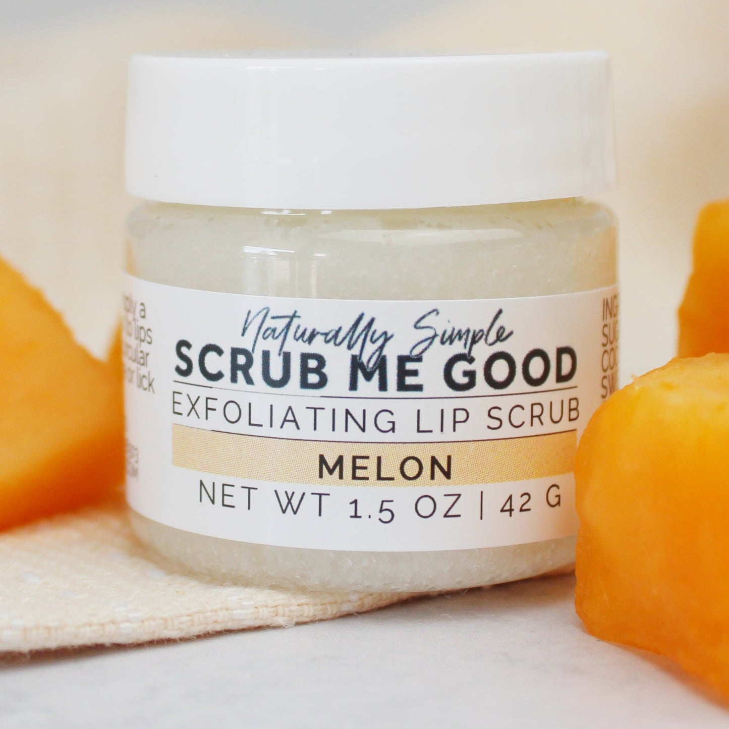 melon lip scrub