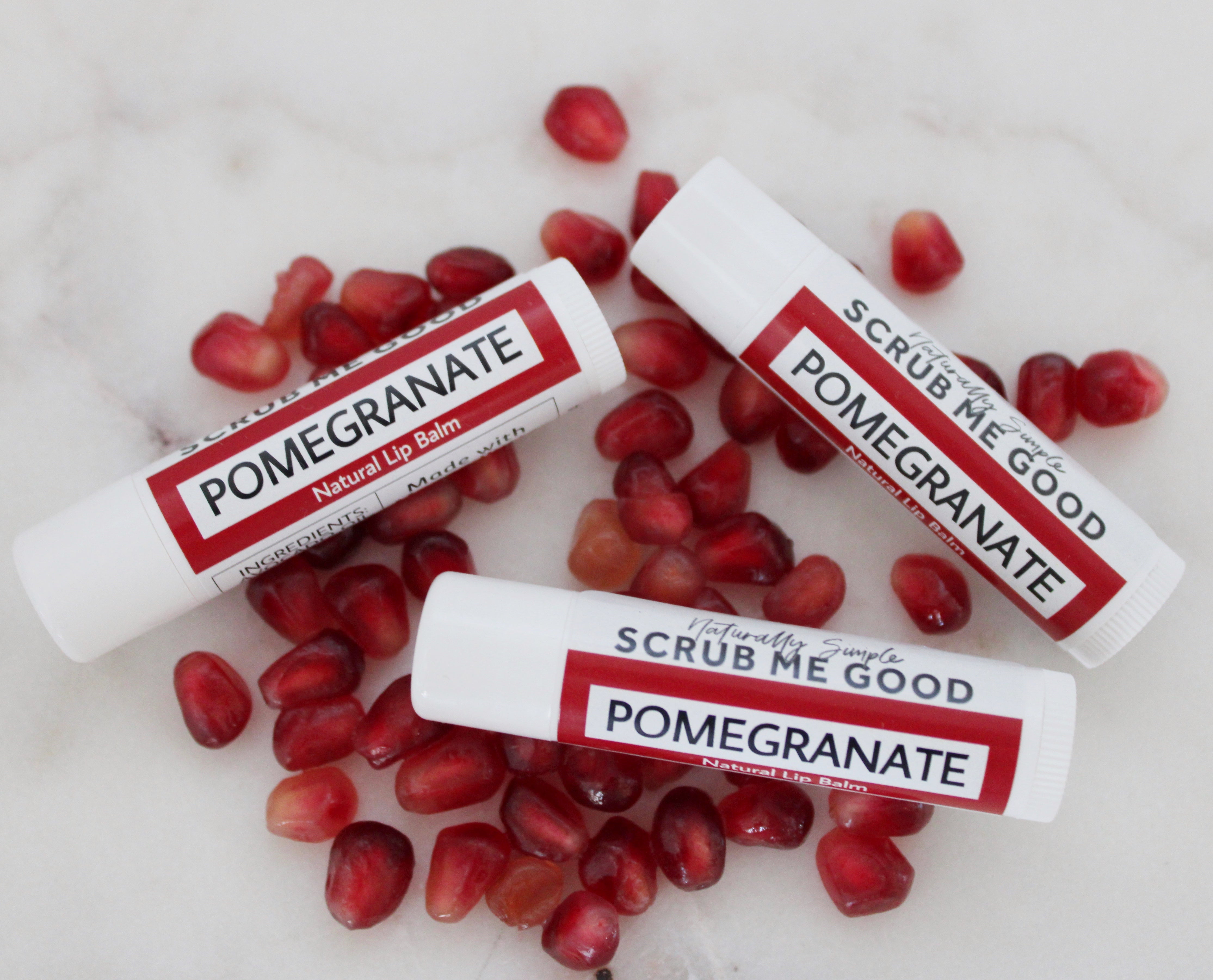 Pomegranate lip balm