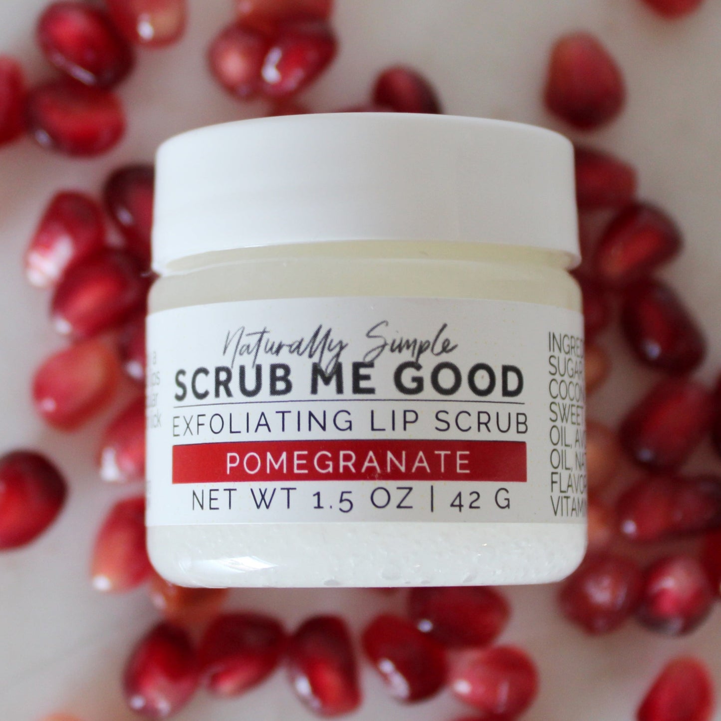 pomegranate lip scrub