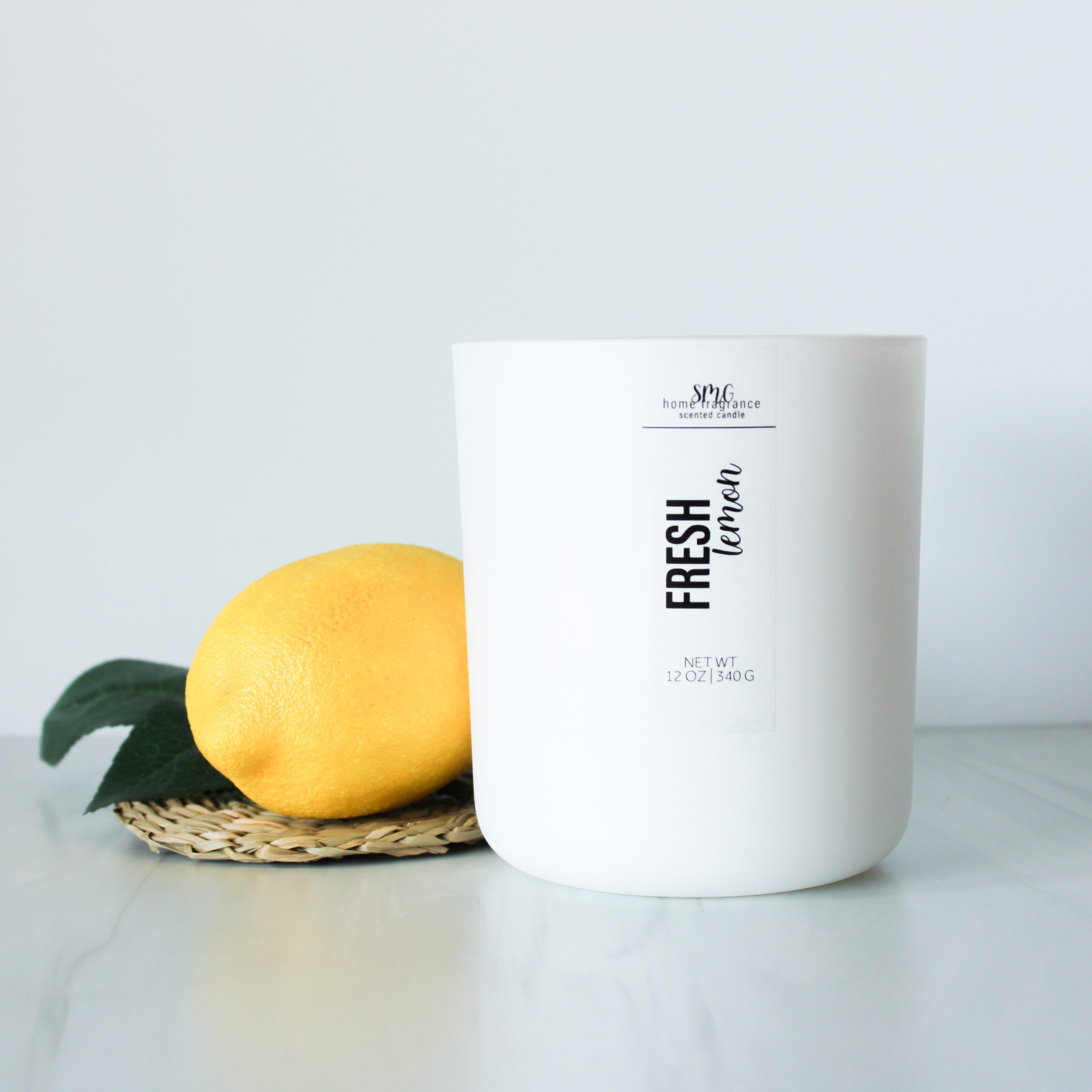 Fresh Lemon Scented Candle (12 oz)